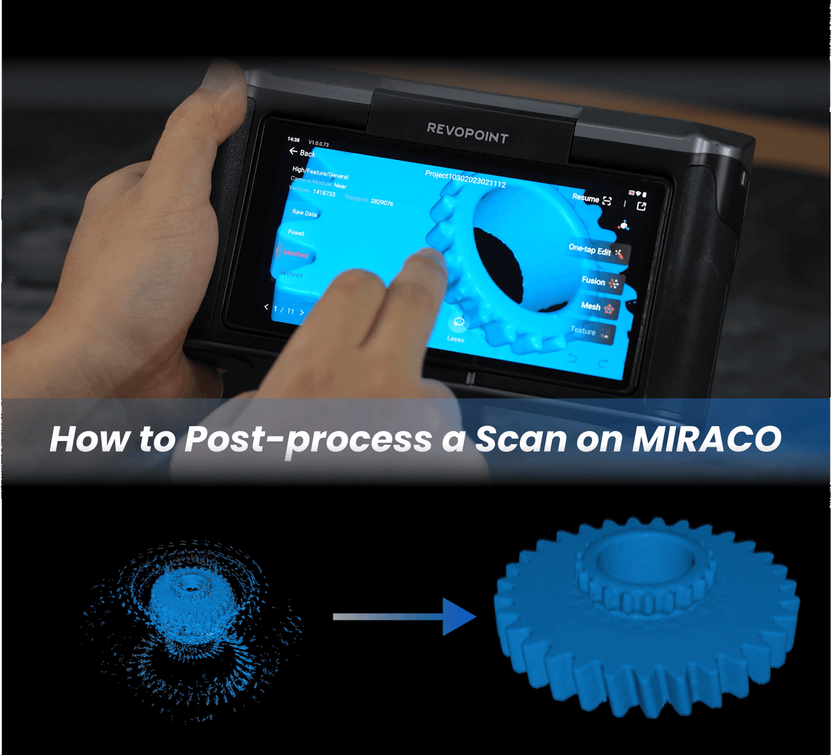 REVOPOINT MIRACO: Clean a Scan Without Losing Real Detail