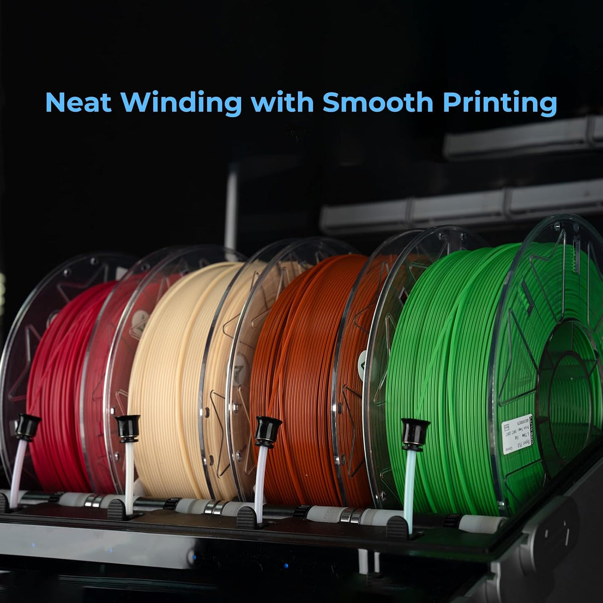 colourful 3d printer filament rolls from pantech 3d pritning filament 10 meters long sample