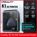 Creality K1 3D Printer with Auto Leveling 600mm/s Printing Speed 2000mm/s² Acceleration, 300℃ High-Temp 32mm³/s Flow Hotend Dual-Gear Direct Extruder Build Volume- Print Size: 220 x 220 x 250mm