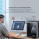 Creality K1 3D Printer with Auto Leveling 600mm/s Printing Speed 2000mm/s² Acceleration, 300℃ High-Temp 32mm³/s Flow Hotend Dual-Gear Direct Extruder Build Volume- Print Size: 220 x 220 x 250mm