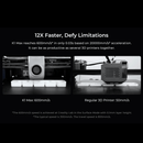 Creality K1 Max 3D Printer with Smart AI Function 600mm/s Printing Speed 20000mm/s² Acceleration, Core XY Structure- Large Build Volume Auto Leveling Dual- Print Size: 300 x 300 x 300mm