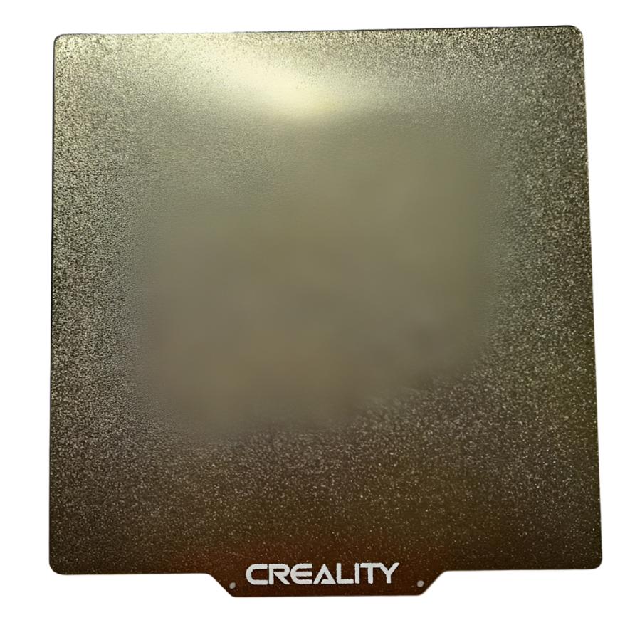 Creality Ender-series printing-plate product image with model-compatibility information.