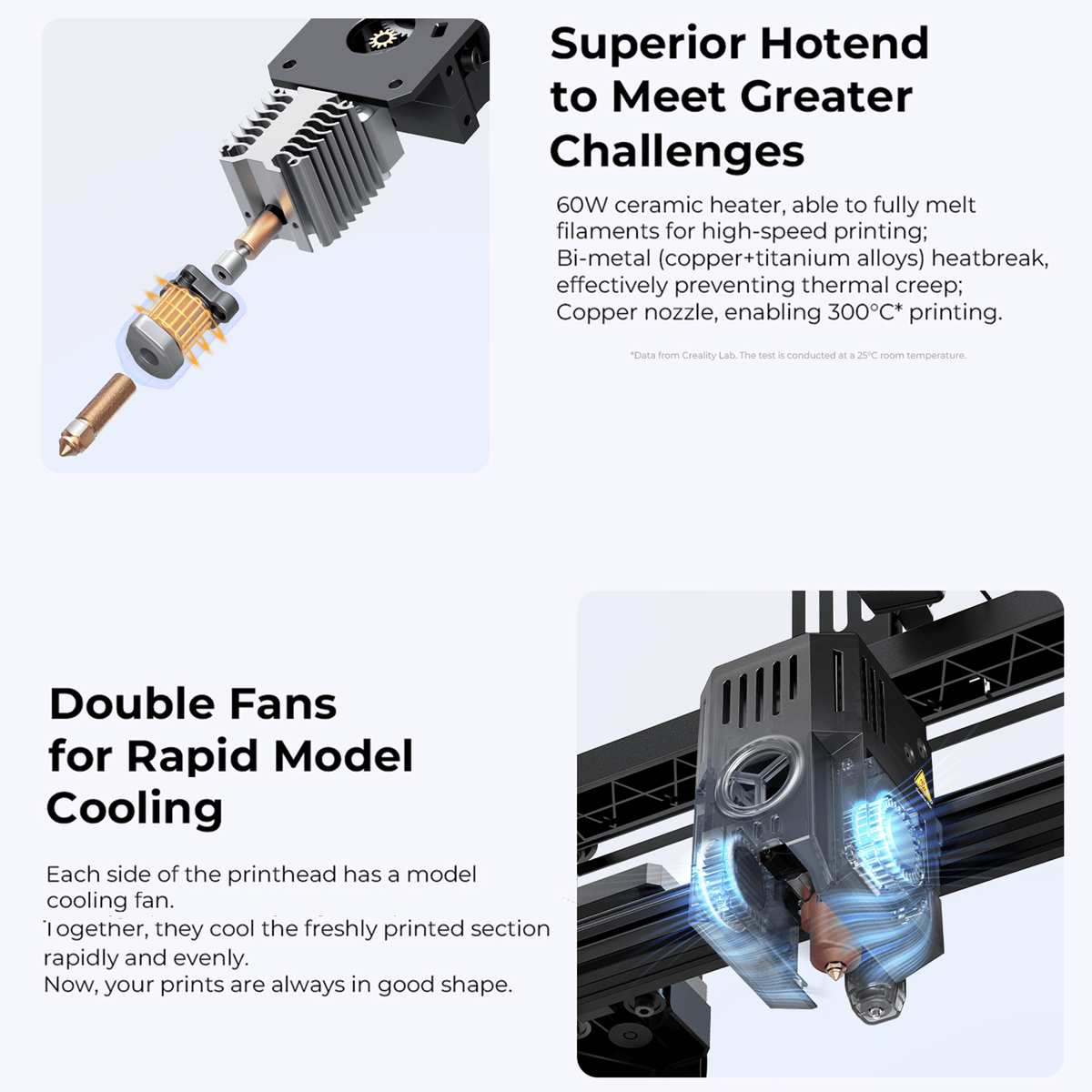 Creality Ender-3 V3 KE 3D Printer, 500 mm/s High-Speed Printing with Auto-Leveling, Sprite Direct Extruder Supports 300℃ Printing, Ultra-Smooth and Stable,Build Volume: 220 x 220 x 250mm