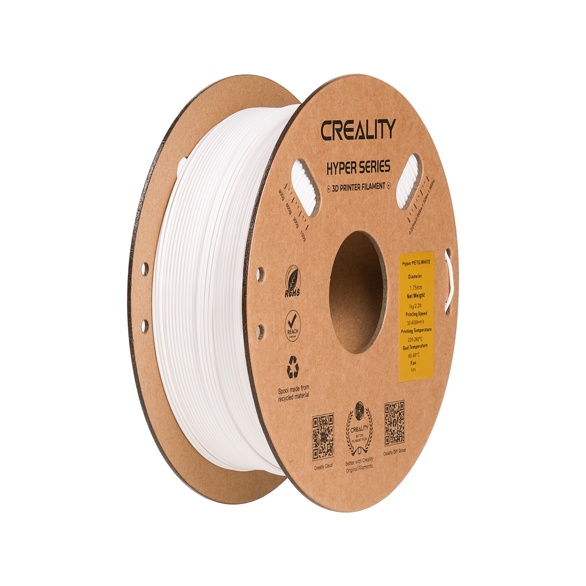 Creality Hyper PETG filament spool on a white background.