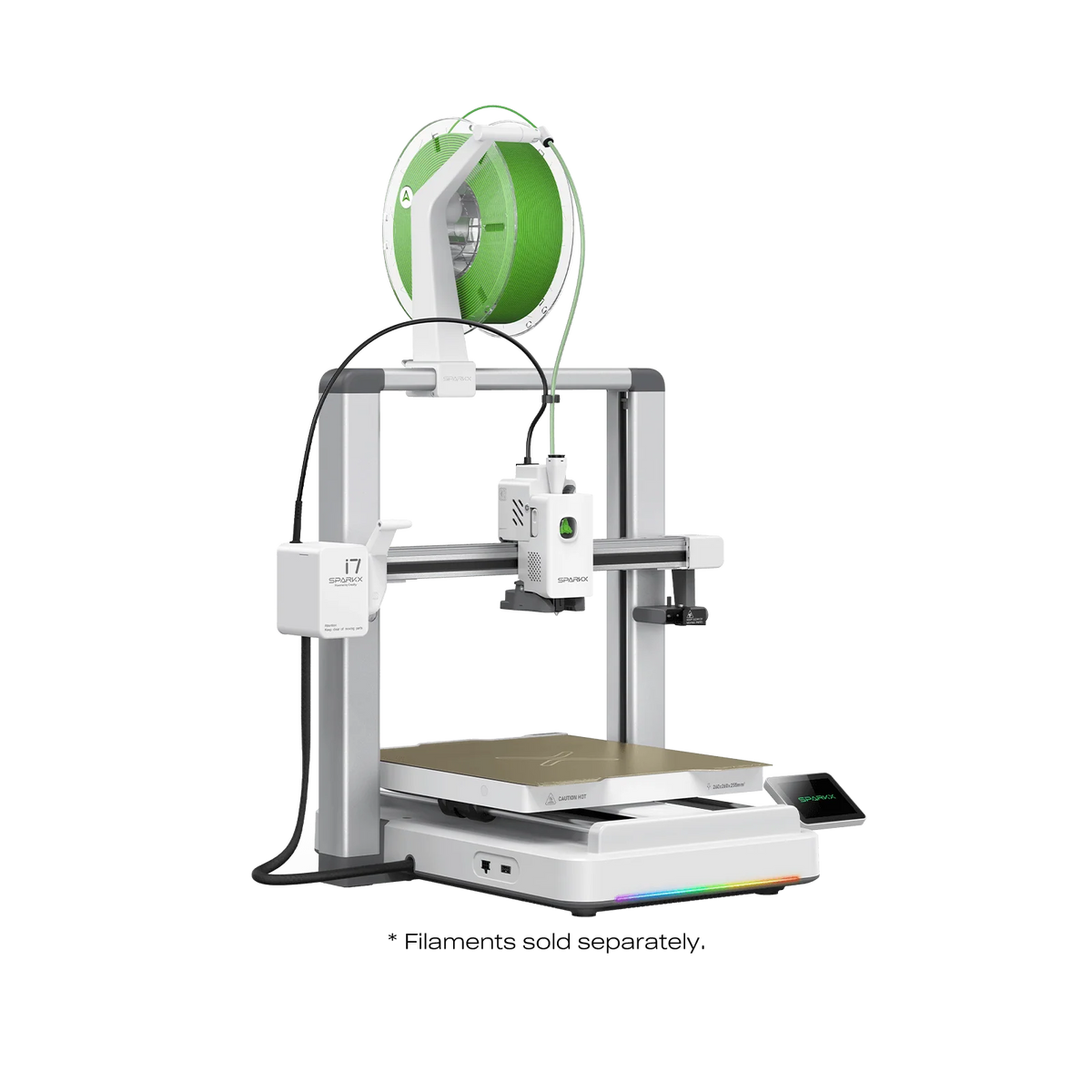 Creality SPARKX i7 3D Printer, Multi Color with CFS Lite AI Photo to 3D Printing 500mm/s High Speed Auto-Leveling-Printing Size: 260 x 260 x 255mm