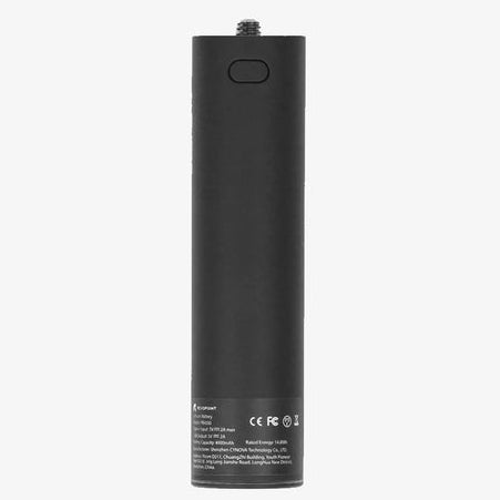 Black cylindrical Revopoint Mobile Kit power bank on a white background.