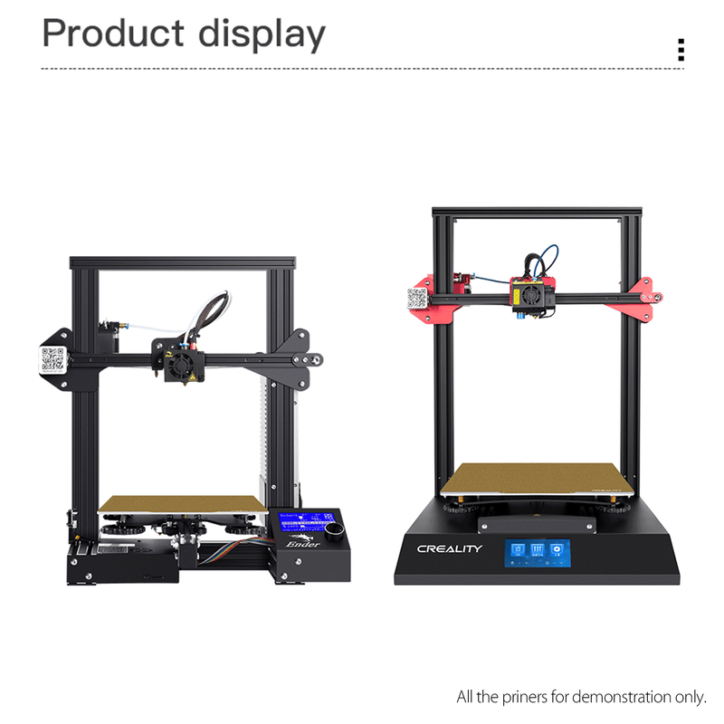 Creality 3D Printer PEI 3D Printing Bed Spring Steel Magnetic Bed Plate Kit Frosted, Glossy or Double-Side Surface