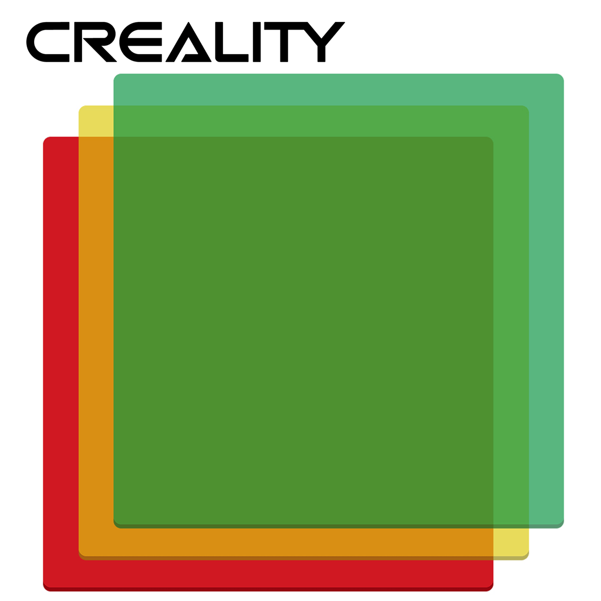 Creality 3D Falcon Series Three Colors Transparent Acrylic Sheets -Size 200 x 200 x 3mm