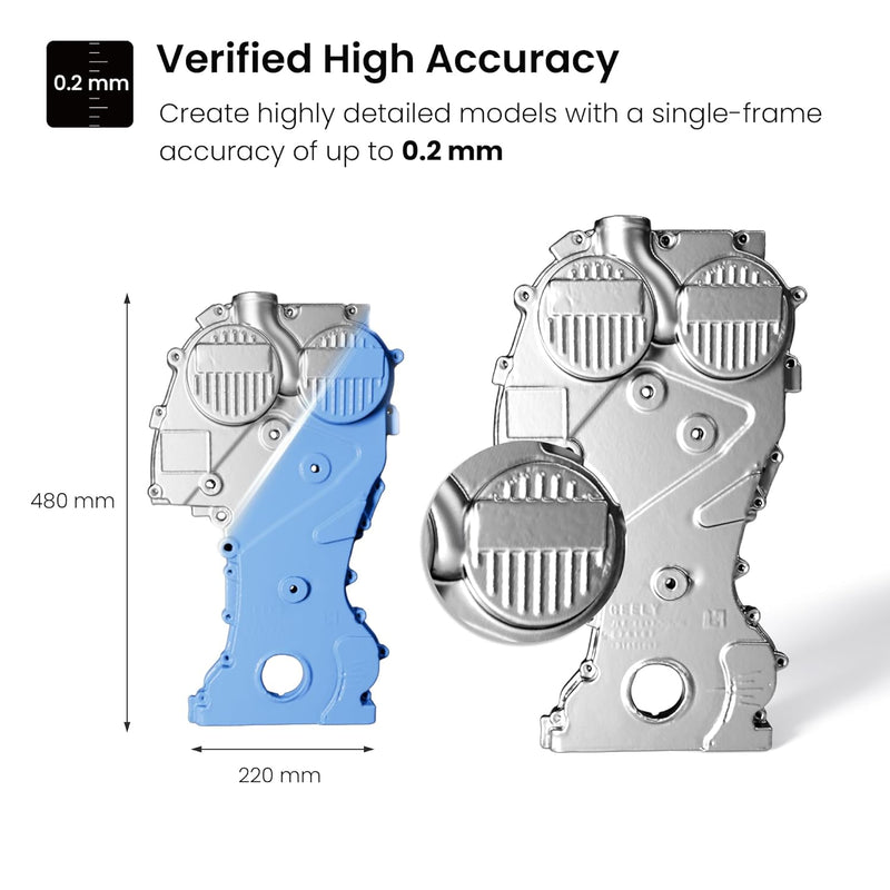 Scanner 3D Portatile Revopoint Inspire - Precisione 0,2mm, 18 FPS, Colori, Per Android/iOS/PC - Foto 7