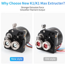 Creality K1 /K1 MAX 3D Printer New Upgrade Hummingbird Extruder No Motor Extrusion Mechanism Kit for K1/K1MAX Upgraded Accessory