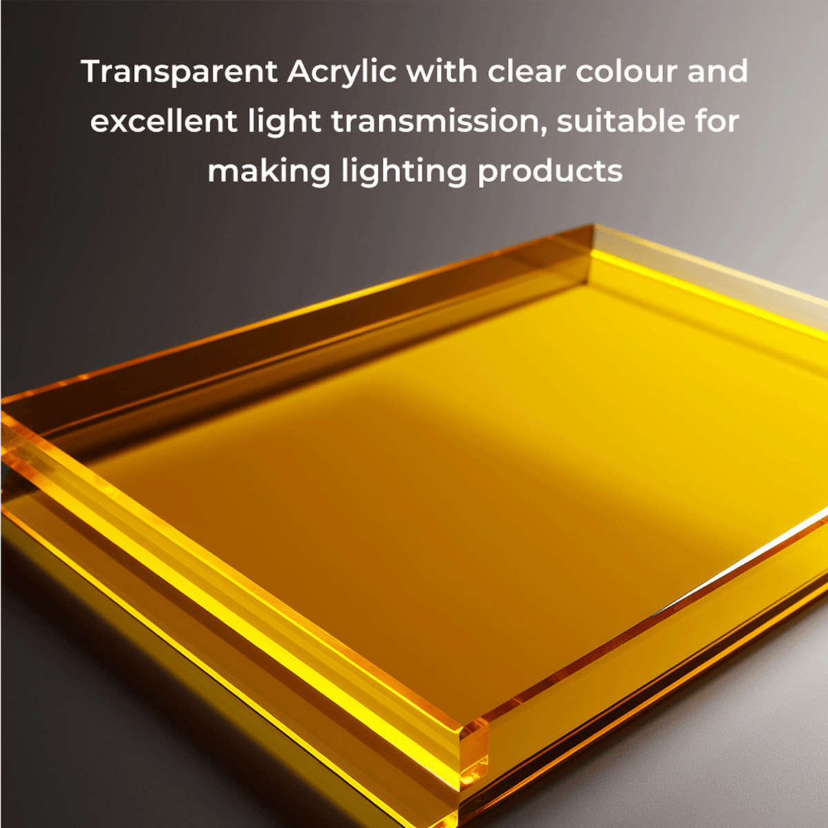 Creality 3D Falcon Series Three Colors Transparent Acrylic Sheets -Size 200 x 200 x 3mm