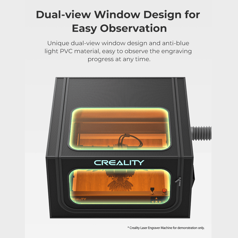 Creality Laser Engraver Enclosure Pro - Isolate Smoke and Dust - Purify the Air