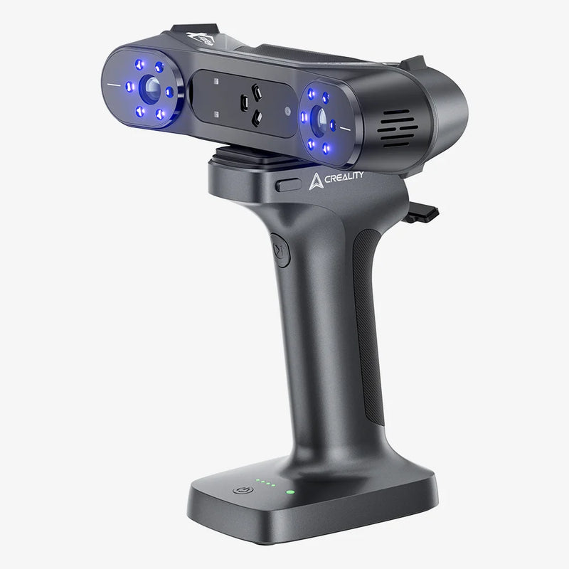 Creality 3D Scanner RaptorX, Handheld Wireless Scanner with Metrology-Grade Accuracy 0.02mm,Industrial Blue Light, Fast Wi-Fi 6 Data Transmission Support 5-4000mm Objects for Windows Mac