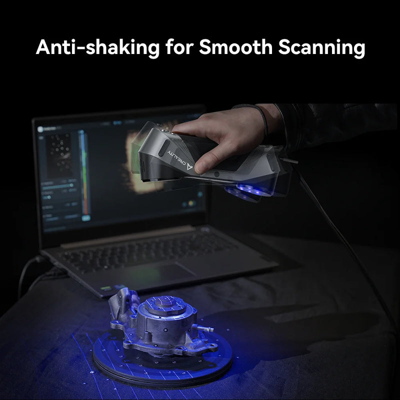 Creality CR-Scan Raptor 3D Scanner for 3D Printing Handheld Scanner with 0.02mm Accuracy Industrial Blue Light,Anti-Shake Tracking Up to 60FPS Scanning Speed for 5-2000mm Objects for Windows Mac