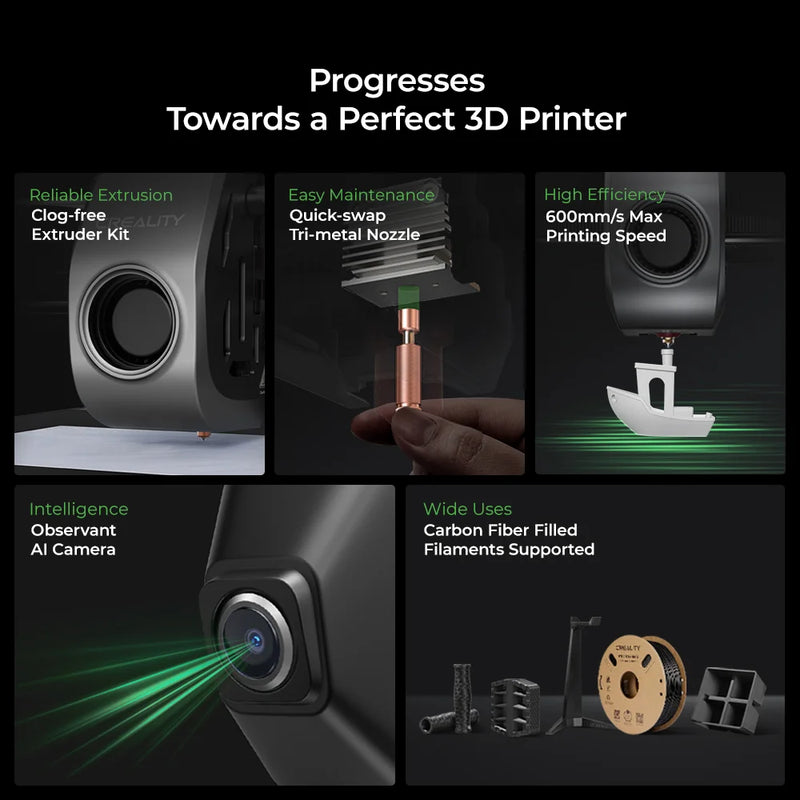 Creality K1C 3D Printer-2025 New Version with 600mm/s High-Speed-Build Volume: 220*220*250mm-AU STOCK