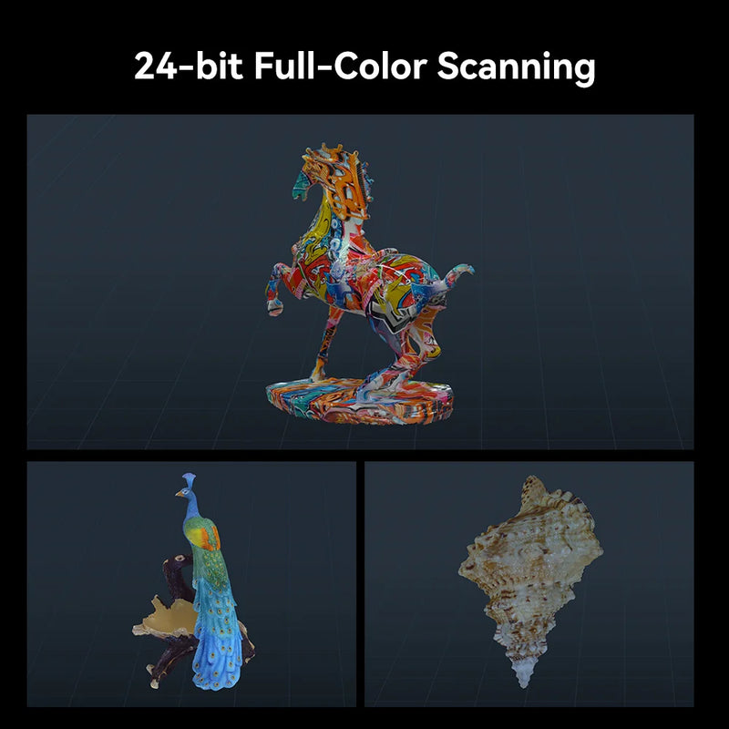 Creality CR-Scan Raptor 3D Scanner for 3D Printing Handheld Scanner with 0.02mm Accuracy Industrial Blue Light,Anti-Shake Tracking Up to 60FPS Scanning Speed for 5-2000mm Objects for Windows Mac