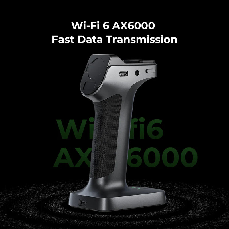 Creality 3D Scanner RaptorX, Handheld Wireless Scanner with Metrology-Grade Accuracy 0.02mm,Industrial Blue Light, Fast Wi-Fi 6 Data Transmission Support 5-4000mm Objects for Windows Mac