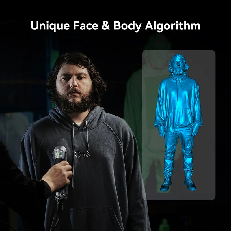 Creality CR-Scan Raptor 3D Scanner for 3D Printing Handheld Scanner with 0.02mm Accuracy Industrial Blue Light,Anti-Shake Tracking Up to 60FPS Scanning Speed for 5-2000mm Objects for Windows Mac