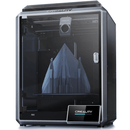 A black CREALITY K1 Speedy 3D Printer with a blue print in progress, showcased in a local pickup deal.