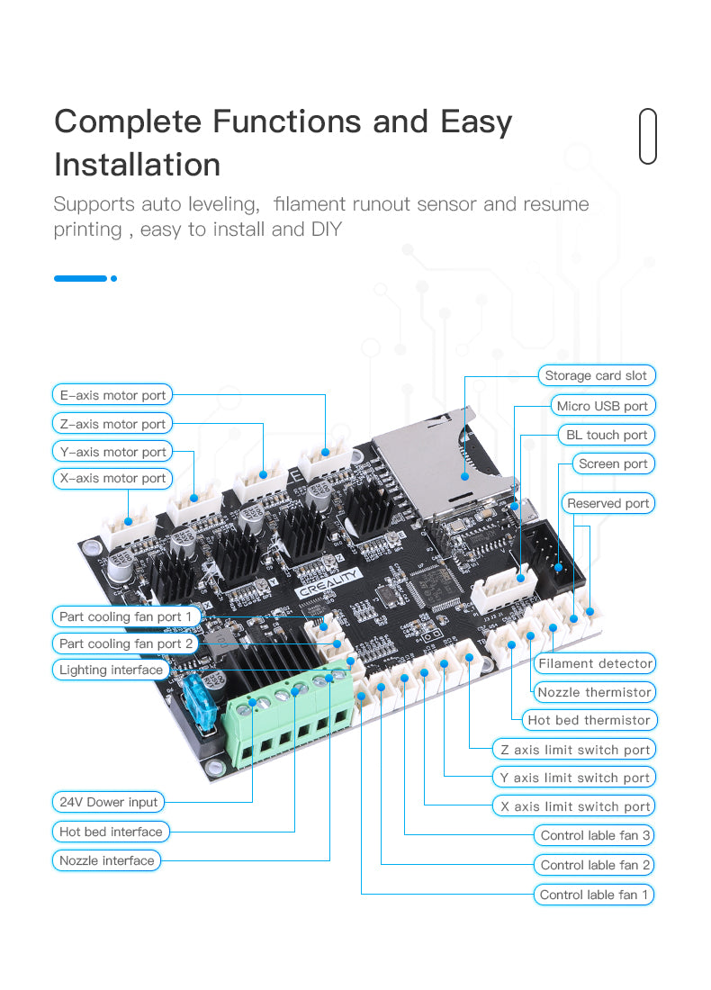 Creality CR-200B Silent Mainboard V4.2.5 – 4002020023