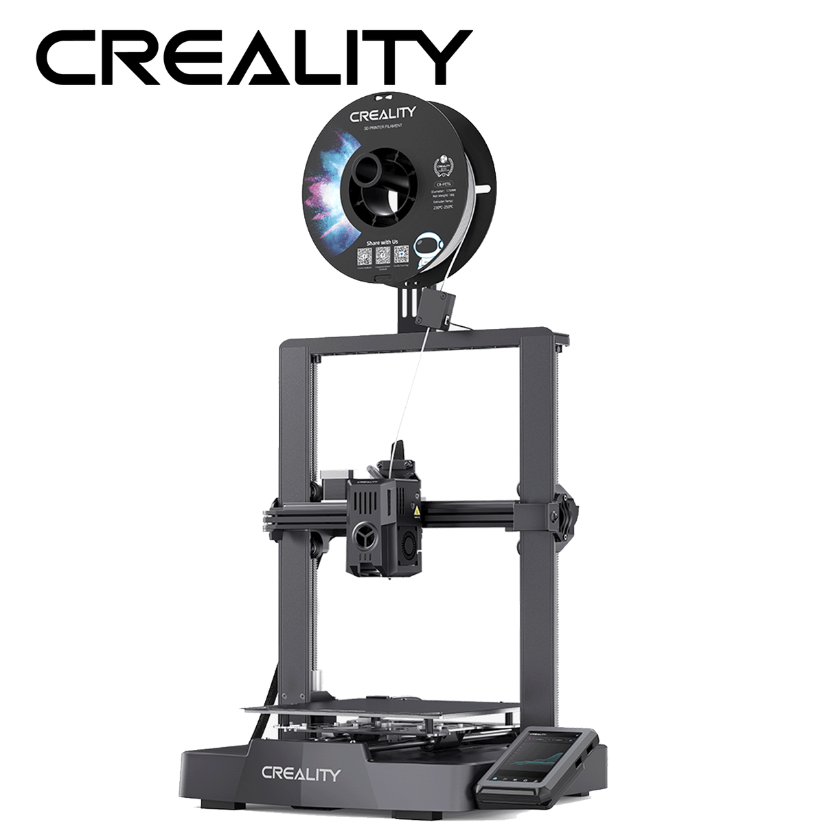 Creality Ender-3 V3 KE 3D Printer, 500 mm/s High-Speed Printing with Auto-Leveling, Sprite Direct Extruder Supports 300℃ Printing, Ultra-Smooth and Stable,Build Volume: 220 x 220 x 250mm