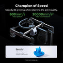 Creality K1C 3D Printer, 600mm/s Fast Speed All-Metal Extruder Auto Leveling 3D Printer with AI Camera for 300°C Printing, Reliable Carbon Fiber 3D Printing 220 * 220 * 250mm