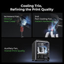 Creality K1C 3D Printer, 600mm/s Fast Speed All-Metal Extruder Auto Leveling 3D Printer with AI Camera for 300°C Printing, Reliable Carbon Fiber 3D Printing 220 * 220 * 250mm