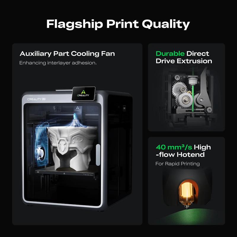 Creality K2 Combo 3D Printer-260 × 260 × 260 mm Build Volume