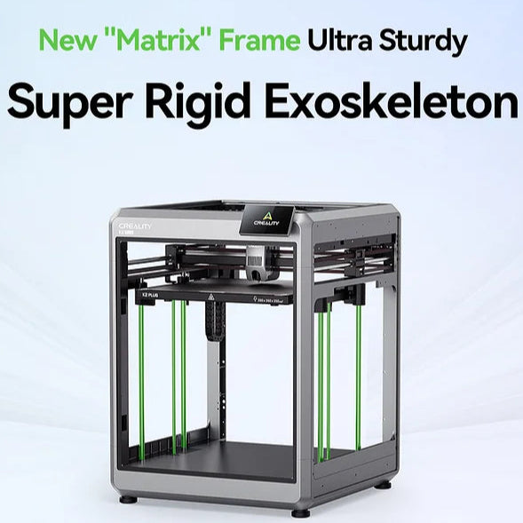 Creality K2 Plus Combo 3D Printer, Multicolor Printing with 16 Colors with CFS (CFS sold separately or in Combo Purchase Only), 600mm/s High-Speed Printing, Dual AI Cameras for Monitoring, Full-Auto Leveling- Printing Size: 350 x 350 x 350mm