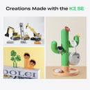 Creality K2 SE 3D Printer, 500mm/s High-Speed Printing, Support Multi Color 3D Printing Needs CFS, Solid Metal Build, Auto Leveling, Direct Drive Extruder, Quick-Swap Nozzle, 220 x 215 x 245mm