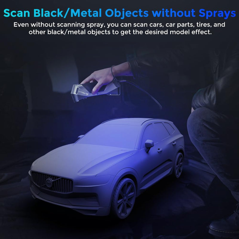 Creality 3D Scanner CR-Scan Raptor for 3D Printing Handheld Scanner with 0.02mm Accuracy Industrial Blue Light,Anti-Shake Tracking Up to 60FPS Scanning Speed for 5-2000mm Objects for Windows Mac