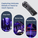 Creality 3D Scanner Sermoon S1 for Engineering Projects.,1+7+34 Blue Laser Handheld Scanner with Metrology-Grade 0.02mm Accuracy,Anti-Shake Tracking,Up to 90FPS Scanning Speed