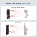 Creality 3D Scanner Sermoon S1 for Engineering Projects.,1+7+34 Blue Laser Handheld Scanner with Metrology-Grade 0.02mm Accuracy,Anti-Shake Tracking,Up to 90FPS Scanning Speed
