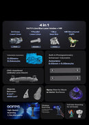 Creality 3D Scanner Sermoon X1, 3D Scanner for 3D Printing with Wireless Scan Bridge, 0.02mm High-Precision, 4-in-1 Multi-Laser & NIR, 90FPS, 5mm to 4000mm³ for Reverse Engineering & Digital Modeling