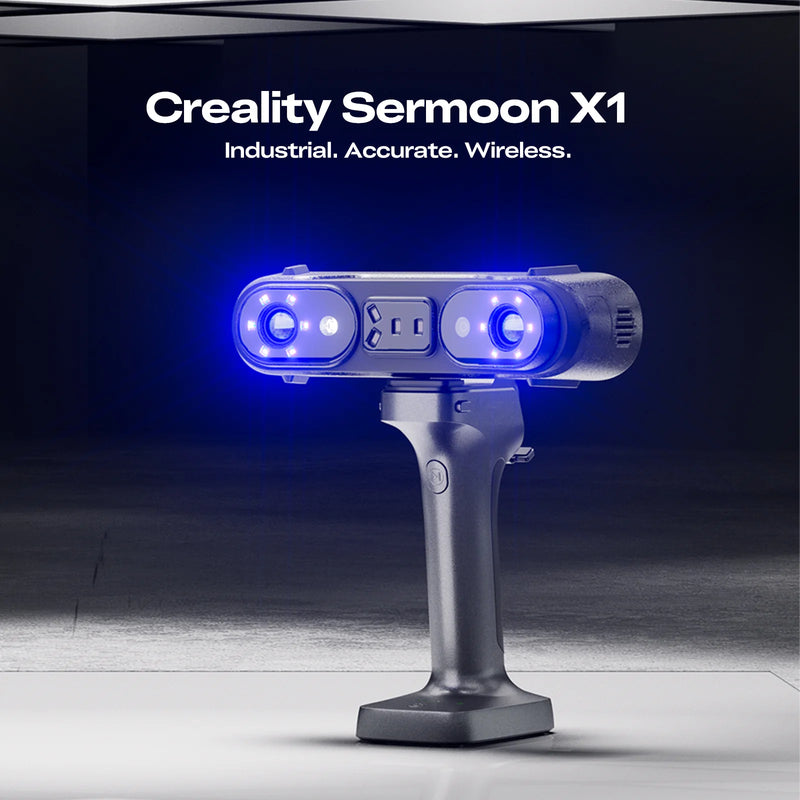 Creality 3D Scanner Sermoon X1, 3D Scanner for 3D Printing with Wireless Scan Bridge, 0.02mm High-Precision, 4-in-1 Multi-Laser & NIR, 90FPS, 5mm to 4000mm³ for Reverse Engineering & Digital Modeling