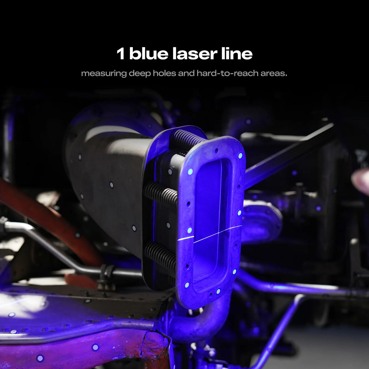 Creality SERMOON X1 blue-laser illustration showing a mechanical component with explanatory text.