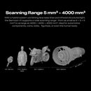 Creality 3D Scanner Sermoon X1, 3D Scanner for 3D Printing with Wireless Scan Bridge, 0.02mm High-Precision, 4-in-1 Multi-Laser & NIR, 90FPS, 5mm to 4000mm³ for Reverse Engineering & Digital Modeling