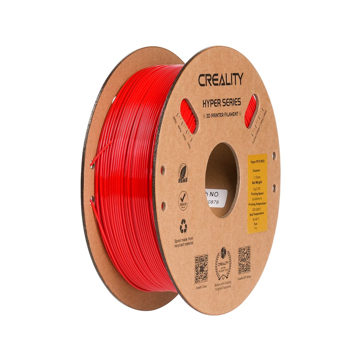 Creality Hyper PETG filament spool on a white background.