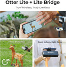 Advertisement for Otter Lite and Lite Bridge with a smartphone, scanner, and deer model.