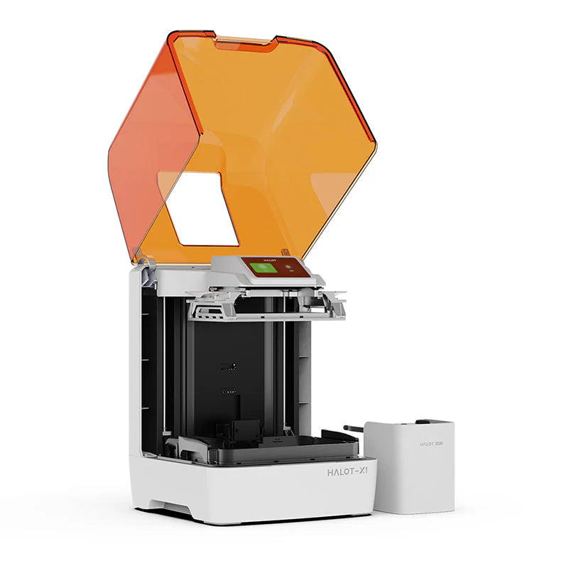 Creality Halot-X1 Combo Resin 3D Printer, 10.1" 16K Mono LCD, 14×19 μm, 170 mm/h High-Speed Printing, Intelligent Resin Management, Fully Assembled Auto Leveling, Large Print Size: 211.68x118.37×200mm