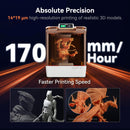 Creality Halot-X1 Combo Resin 3D Printer, 10.1" 16K Mono LCD, 14×19 μm, 170 mm/h High-Speed Printing, Intelligent Resin Management, Fully Assembled Auto Leveling, Large Print Size: 211.68x118.37×200mm