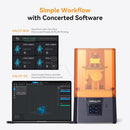 Creality Resin 3D Printer for Kids and Beginners, HALOT R6 Fully Assembled, Upgraded Light Source with High-Precision Printing, LCD Monochrome Screen Simple Workflow 3D Resin Printers