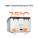 Drying machine with high-temperature capability up to 75°C on a white background
