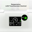 Responsive LCD Touchscreen Control panel on a white background