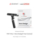 Revopoint POP 3 Plus 3D Scanner for 3D Printing Handheld, 3D Model Scanner-Up to 0.08 mm Single-frame Accuracy