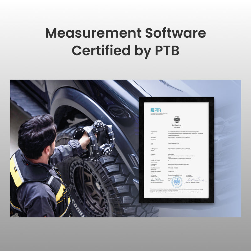 Revopoint Revo Measure 3D measurement software.
