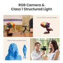 Revopoint Inspire 2 3D Scanner for 3D Printing Handheld, Up to 0.03mm Precision, Multi-Line Laser/Structured Light, Wireless/Outdoor Scanning, Full-Color Scan, for iOS/Android/Win, Standard