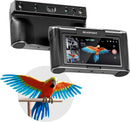 Revopoint MIRACO all-in-one handheld 3D scanner front view, featuring a 6-inch 2K AMOLED touchscreen, quad-depth camera array, and 48-megapixel RGB camera on a white background.