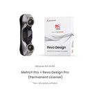 3D scanning device and Revo Design software packaging on a white background