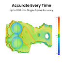 Full-color 3D scan output from the Revopoint POP 3 Plus, demonstrating the HD RGB camera and Flash LED lighting system producing lifelike texture and color on a scanned object.